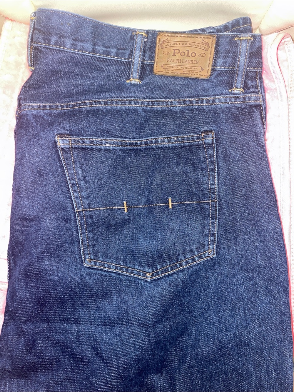Polo by Ralph Lauren Men's Dark Blue Straight Jeans